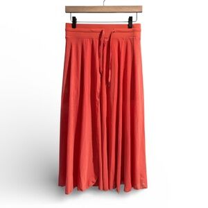Halara Peach Color Flowy Midi Skirt- Size Small